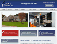 Tablet Screenshot of detrieinc.com
